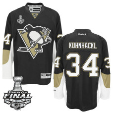 Pittsburgh Penguins Tom Kuhnhackl #34 Black 2016 Stanley Cup Home Final Bound Jersey