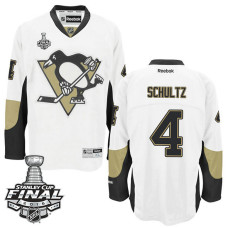 Pittsburgh Penguins Justin Schultz #4 White 2016 Stanley Cup Away Final Bound Jersey