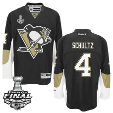 Pittsburgh Penguins Justin Schultz #4 Black 2016 Stanley Cup Home Final Bound Jersey