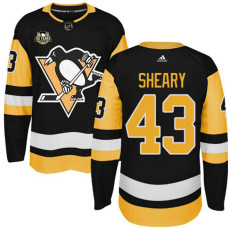 Pittsburgh Penguins #43 Conor Sheary Black Adidas Home Premier Jersey