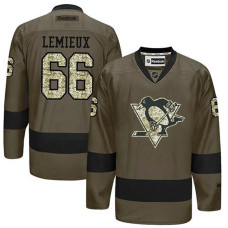 Pittsburgh Penguins Mario Lemieux #66 Green Camo Player Jersey