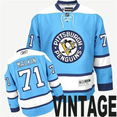 Pittsburgh Penguins #71 Evgeni Malkin Blue CCM Third Premier Vintage Jersey