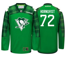 Pittsburgh Penguins #72 Patric Hornqvist Kelly Green Patty's Pride St. Patrick's Day Jersey