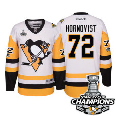 Pittsburgh Penguins #72 Patric Hornqvist White 2017 Stanley Cup Champions Premier Jersey