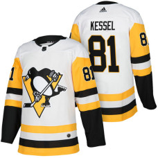 Pittsburgh Penguins #81 Phil Kessel White 2018 Season Authentic Team Away Jersey