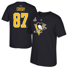 Pittsburgh Penguins Sidney Crosby #87 Black 2016 Stanley Cup Champions T-Shirt