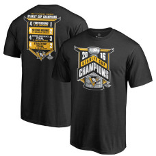 Pittsburgh Penguins Black 2016 Stanley Cup Champions T-Shirt