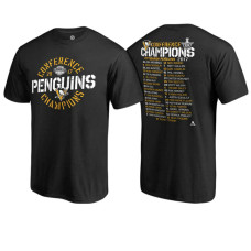 Pittsburgh Penguins Black 2017 Eastern Conference Champions Roster T-shirt