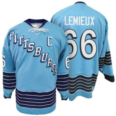 Pittsburgh Penguins Mario Lemieux #66 Blue First Of Three Historic Throwback Jersey