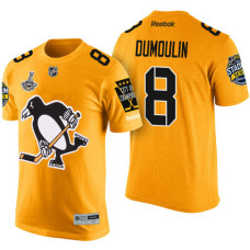 Pittsburgh Penguins #8 Brian Dumoulin Gold 2017 Stanley Cup Champions Limited T-shirt With Stadium Series