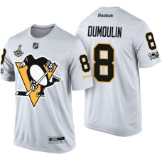 Pittsburgh Penguins #8 Brian Dumoulin White 2017 Stanley Cup Champions Limited T-shirt