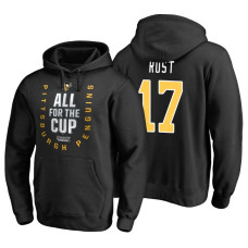 Pittsburgh Penguins #17 Bryan Rust Pullover Hoodie Black