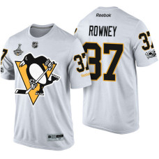 Pittsburgh Penguins #37 Carter Rowney White 2017 Stanley Cup Champions Limited T-shirt