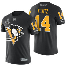 Pittsburgh Penguins #14 Chris Kunitz Black 2017 Stanley Cup Champions Limited T-shirt