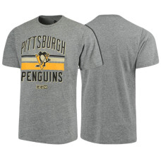 Pittsburgh Penguins Gray 2017 Eastern Conference Champions Stripe Tri-Blend T-shirt