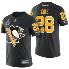 Pittsburgh Penguins #28 Ian Cole Black 2017 Stanley Cup Champions Limited T-shirt