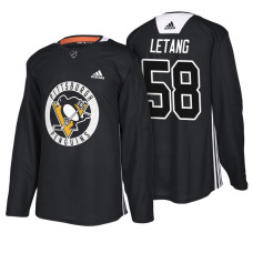 Pittsburgh Penguins #58 Black New Season Practice Kris Letang Jersey