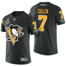 Pittsburgh Penguins #7 Matt Cullen Black 2017 Stanley Cup Champions Limited T-shirt