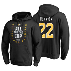 Pittsburgh Penguins #22 Matt Hunwick Pullover Hoodie Black