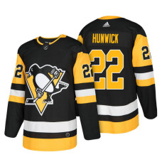 Pittsburgh Penguins #22 Matt Hunwick Black 2018 New Season Player Home Jersey