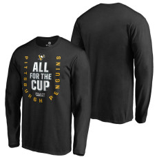 Pittsburgh Penguins 2018 Stanley Cup Playoffs Bound Behind The Net T-shirt Black