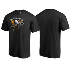 Pittsburgh Penguins Black Crew Neck Midnight Mascot Team T-shirt