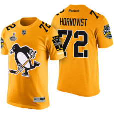 Pittsburgh Penguins #72 Patric Hornqvist Gold 2017 Stanley Cup Champions Limited T-shirt With Stadium Series