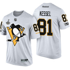 Pittsburgh Penguins #81 Phil Kessel White 2017 Stanley Cup Champions Limited T-shirt