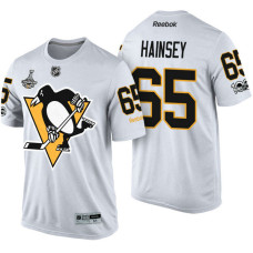 Pittsburgh Penguins #65 Ron Hainsey White 2017 Stanley Cup Champions Limited T-shirt