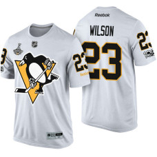 Pittsburgh Penguins #23 Scott Wilson White 2017 Stanley Cup Champions Limited T-shirt