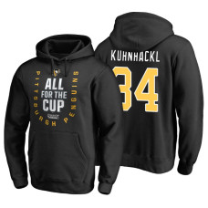 Pittsburgh Penguins #34 Tom Kuhnhackl Pullover Hoodie Black