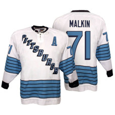 Pittsburgh Penguins Evgeni Malkin #71 White First Of Three Historic Throwback Jersey