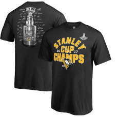 Youth Pittsburgh Penguins Black 2017 Stanley Cup Champions Shootout T-Shirt