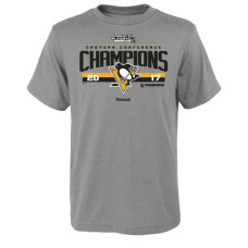 Youth Pittsburgh Penguins Heather Gray 2017 Eastern Conference Locker Room T-shirt