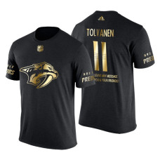 Nashville Predators Eeli Tolvanen Gold Limited with Message T-Shirt Black