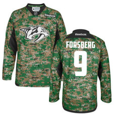 Nashville Predators Filip Forsberg #9 Camo Veteran's Day Practice Jersey