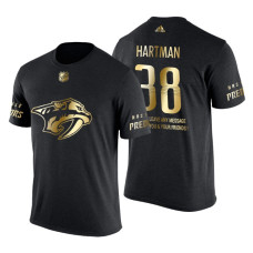 Nashville Predators Ryan Hartman Gold Limited with Message T-Shirt Black