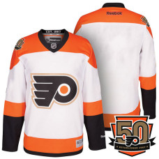 Philadelphia Flyers White/Orange Premier 50th Anniversary Team Jersey