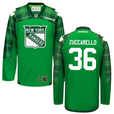 New York Rangers Mats Zuccarello #36 Green St. Patrick's Day Jersey