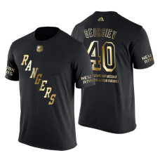 New York Rangers Alexandar Georgiev Gold Limited with Message T-Shirt Black