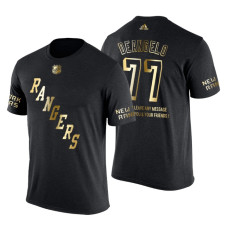 New York Rangers Anthony DeAngelo Gold Limited with Message T-Shirt Black