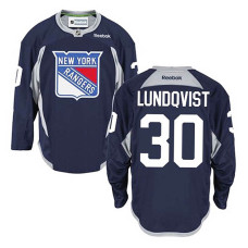 New York Rangers Henrik Lundqvist #30 Navy Blue Practice Jersey