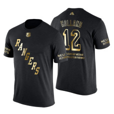 New York Rangers Peter Holland Gold Limited with Message T-Shirt Black