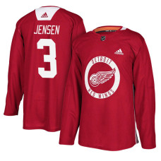 Detroit Red Wings #3 Nick Jensen Red Practice Jersey