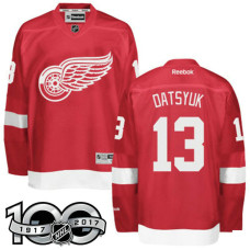 Detroit Red Wings #13 Pavel Datsyuk Red 100 Greatest Player Jersey