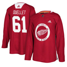 Detroit Red Wings #61 Xavier Ouellet Red Practice Jersey