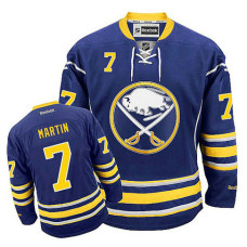 Buffalo Sabres Rick Martin #7 Navy Blue Home Jersey