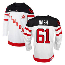 Canada Team Rick Nash #61 White 100th Anniversary Premier Olympic Jersey