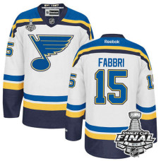 St. Louis Blues Robby Fabbri #15 White 2016 Stanley Cup Jersey