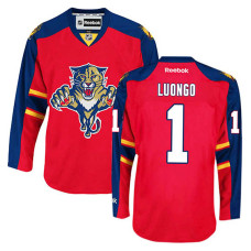 Florida Panthers Roberto Luongo #1 Red Home Jersey With 2023 Stanley Cup Patch